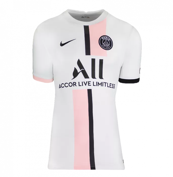 Icons Marco Verratti Official UEFA Champions League Back Signed And Hero Framed Paris Saint-Germain 2021-22 Away Shirt