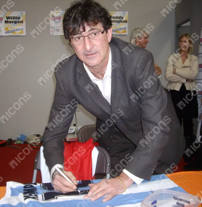 Icons Mario Kempes Back Signed 1978 Argentina Shirt