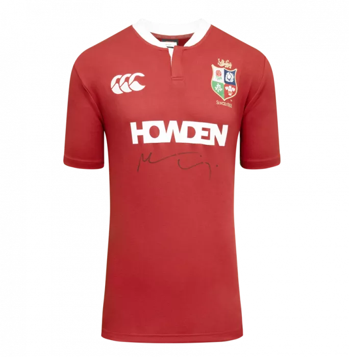 Icons Maro Itoje Front Signed British & Irish Lions 2025 Shirt In Classic Frame