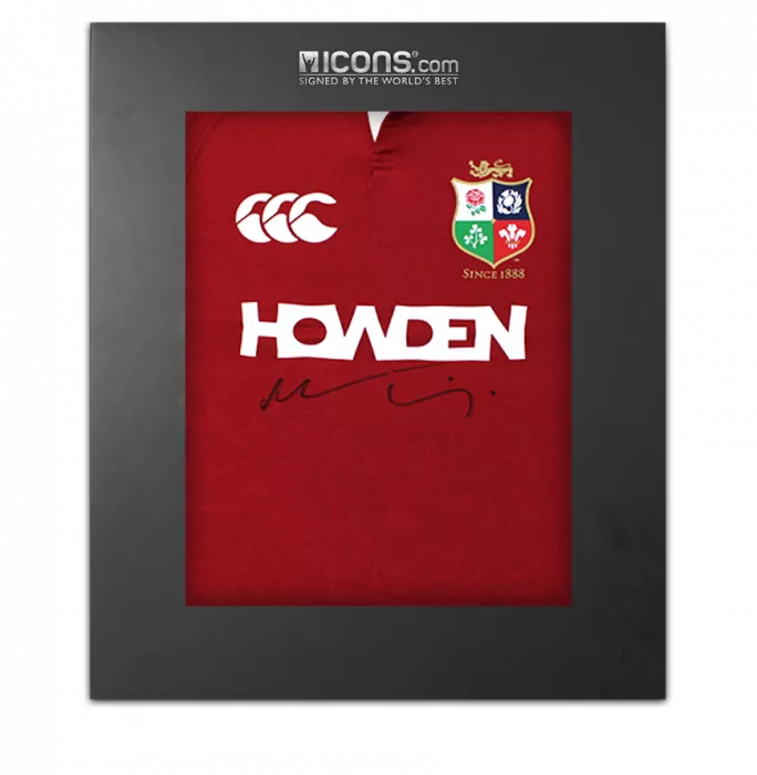icons Maro Itoje Front Signed British & Irish Lions 2025 Shirt In Deluxe Packaging
