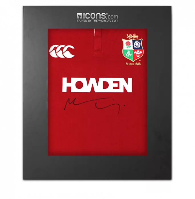 icons Maro Itoje Front Signed British & Irish Lions 2025 Shirt In Deluxe Packaging