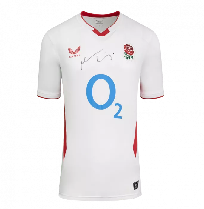Icons Maro Itoje Front Signed England 2025 Home Shirt In Hero Frame: Option 1