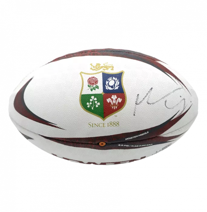 Icons Maro Itoje Signed British & Irish Lions Rugby Ball