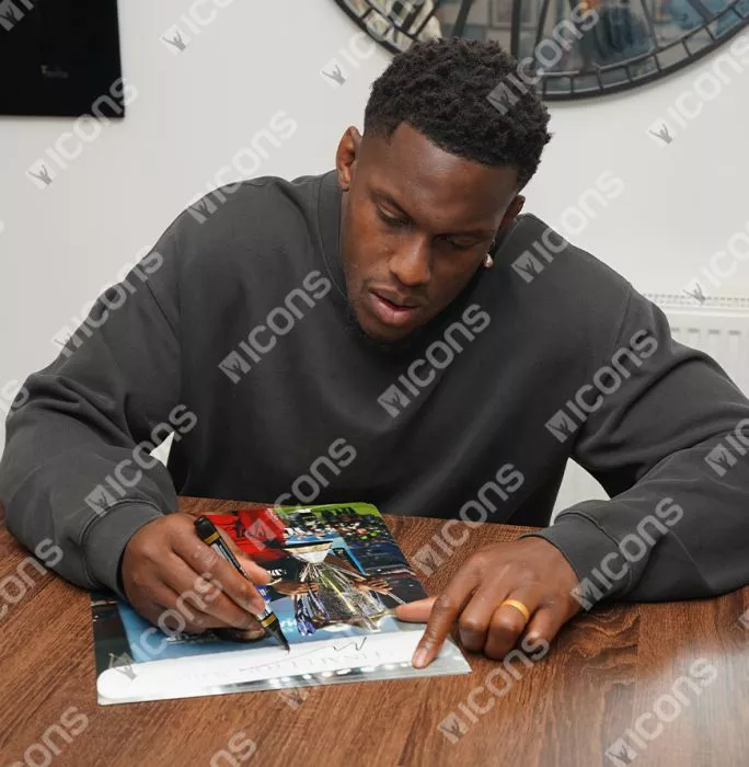 Icons Maro Itoje Signed Saracens Photo In Black Wooden Frame: 2016 Champions Cup Winner
