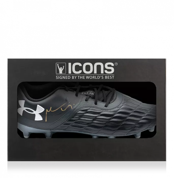 icons Maro Itoje Signed Under Armour Clone Magnetico Rugby Boot In Deluxe Packaging