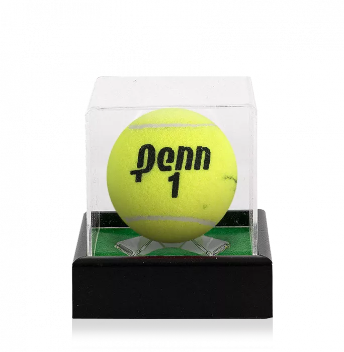 Icons Martina Hingis Signed Penn Tennis Ball In Acrylic Case