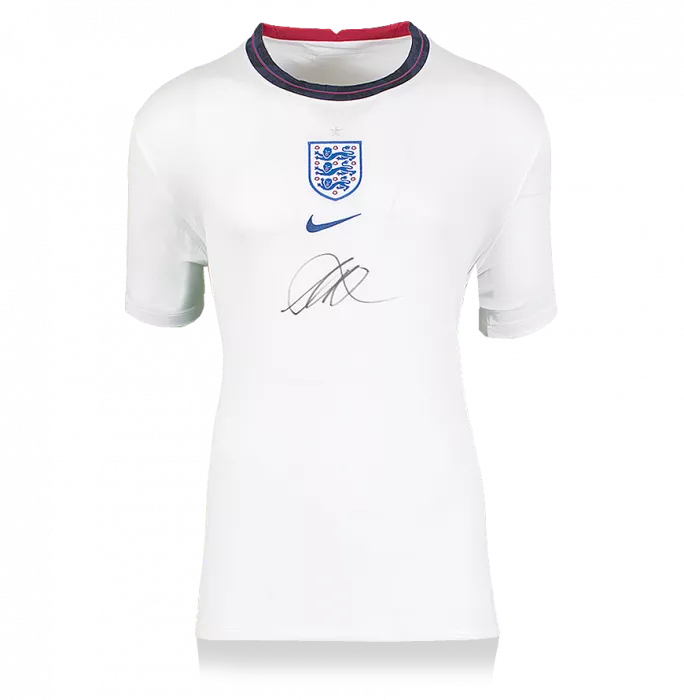 Icons Mason Mount Front Signed England 2020-21 Home Shirt In Hero Frame: Option 1