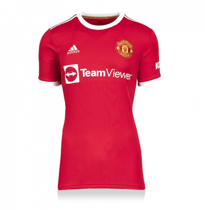 Icons MATCH ISSUE Cristiano Ronaldo Back Signed Manchester United 2021-22 Home Shirt