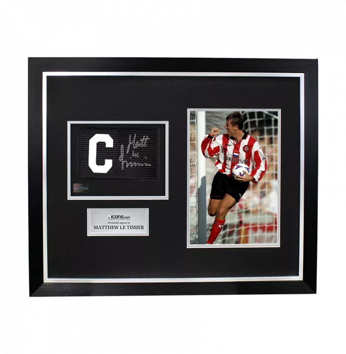Icons Matt Le Tissier Signed And Framed Captain's Armband