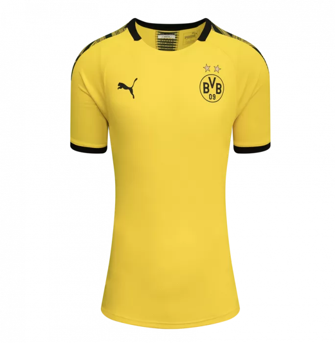 Icons Matthias Sammer Back Signed Borussia Dortmund 2019-20 Home Shirt With Fan Style Number In Hero Frame: Option 1