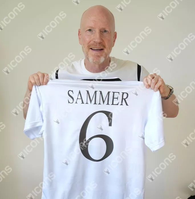 Icons Matthias Sammer Back Signed Germany Retro Home Shirt In Hero Frame: Option 1