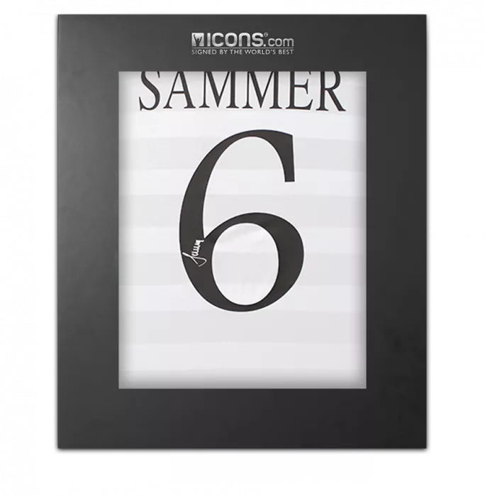 icons Matthias Sammer Back Signed Germany Retro Home Shirt In Deluxe Packaging