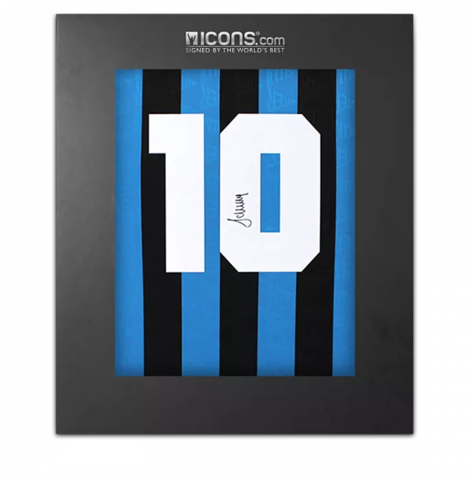 icons Matthias Sammer Back Signed Internazionale 1992-93 Home Shirt In Deluxe Packaging
