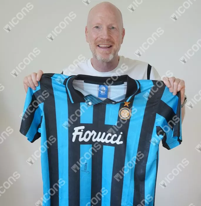 Icons Matthias Sammer Front Signed Internazionale 1992-93 Home Shirt In Deluxe Packaging