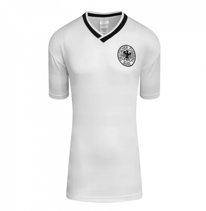 Icons Matthias Sammer Official FIFA World Cup™ Back Signed And Framed Germany Retro Home Shirt