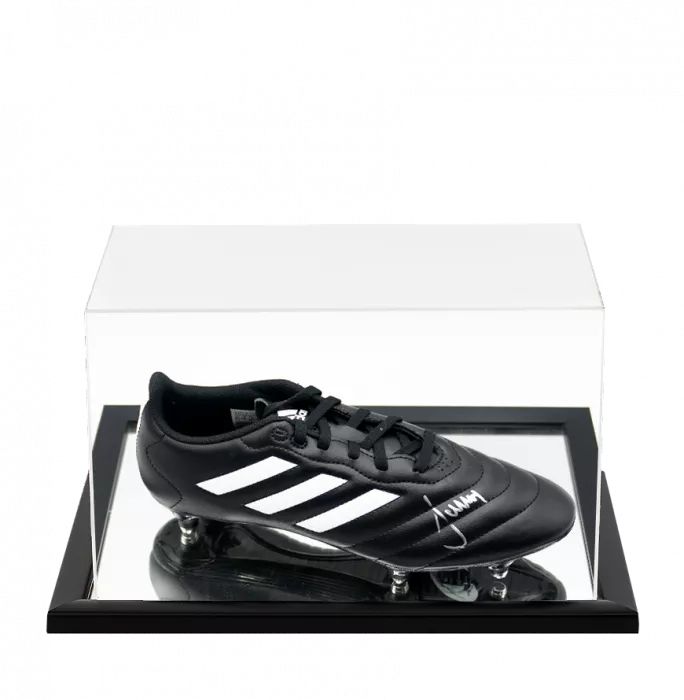 icons Matthias Sammer Signed Adidas Boot In Acrylic Case