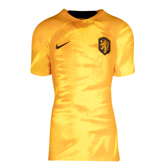 Icons Memphis Depay Back Signed Netherlands 2022-23 Home Shirt With Fan Style Numbers In Hero Frame: Option 1