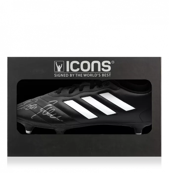 icons Michael Ballack Signed Adidas Boot In Deluxe Packaging