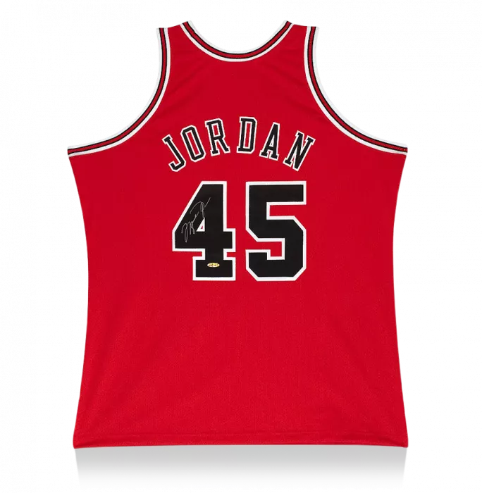 Icons Michael Jordan Back Signed Chicago Bulls 1995 Jersey: Mitchell & Ness Edition
