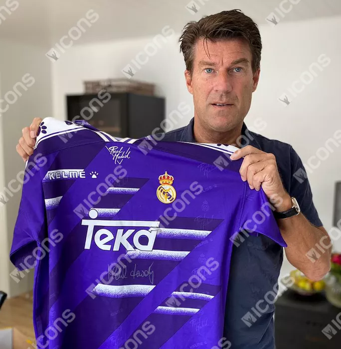Icons Michael Laudrup Front Signed Real Madrid 1994-96 Away Shirt