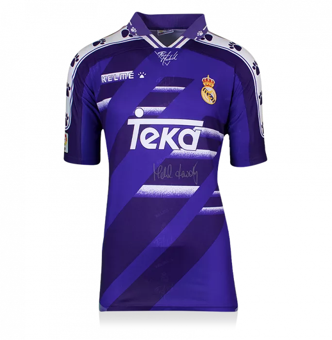 Icons Michael Laudrup Front Signed Real Madrid 1994-96 Away Shirt