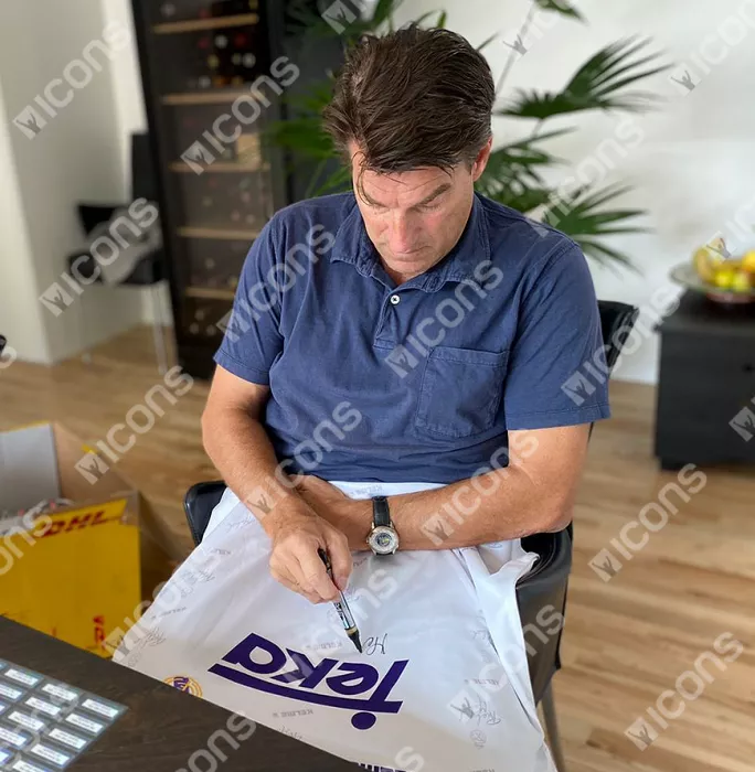 Icons Michael Laudrup Front Signed Real Madrid 1994-96 Home Shirt