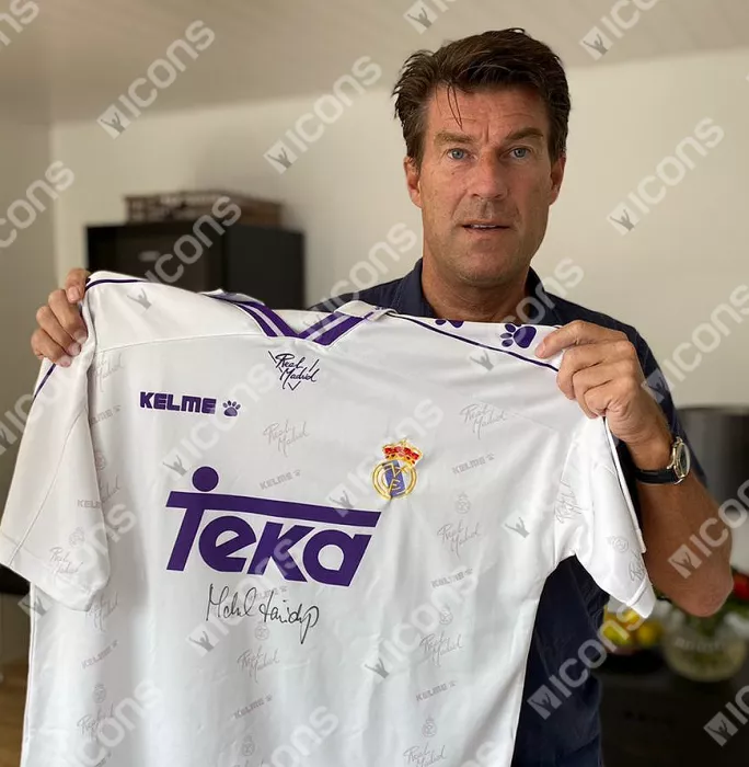 Icons Michael Laudrup Front Signed Real Madrid 1994-96 Home Shirt