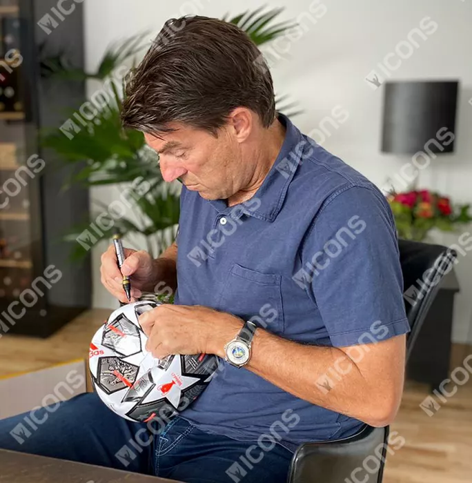 Icons Michael Laudrup Signed UEFA Champions League Football