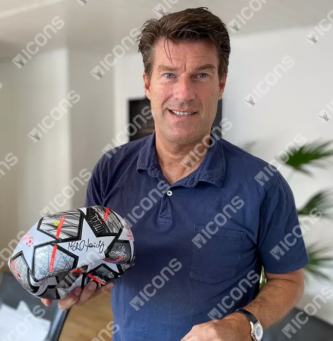 Icons Michael Laudrup Signed UEFA Champions League Football