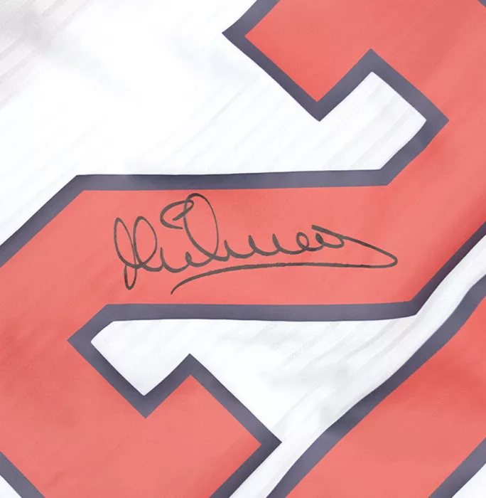 Icons Michael Owen Back Signed England 1998 Home Shirt In Classic Frame