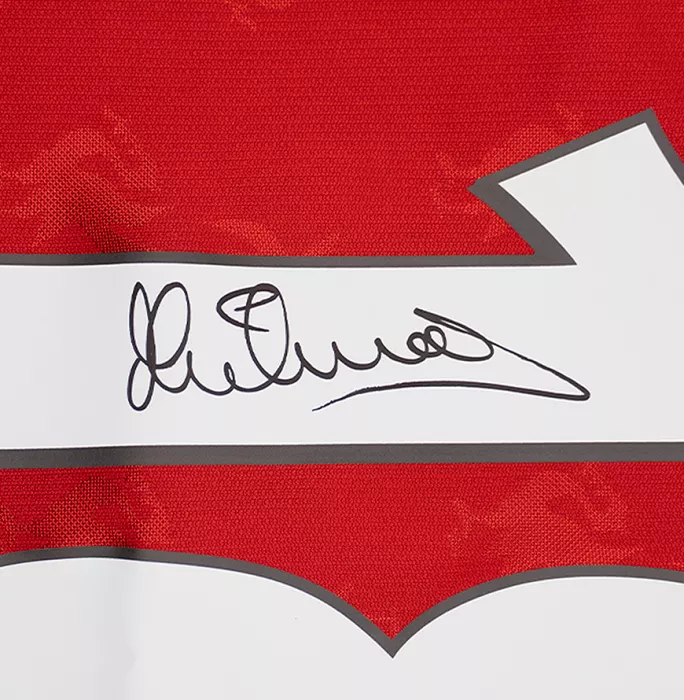 Icons Michael Owen Back Signed Liverpool 1996 Home Shirt In Hero Frame: Option 1