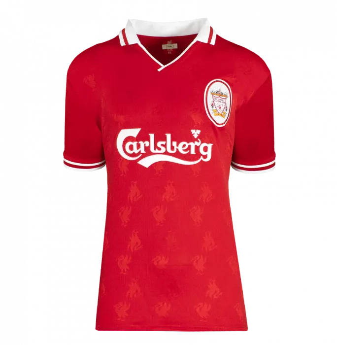 Icons Michael Owen Back Signed Liverpool 1996 Home Shirt In Deluxe Packaging