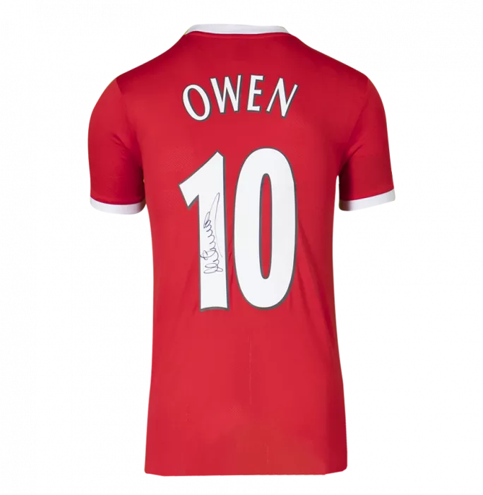 icons Michael Owen Back Signed Liverpool 1998-99 Home Shirt