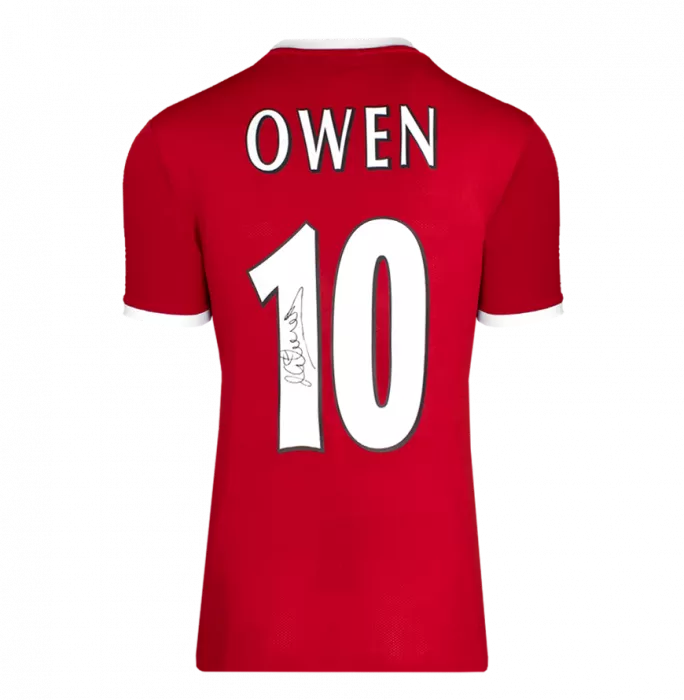 Icons Michael Owen Back Signed Liverpool 1998 Home Shirt In Hero Frame: Option 1