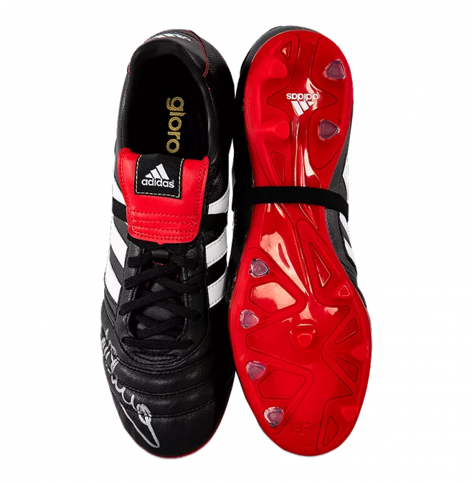 Icons Michael Owen Signed Black And Red Adidas Gloro Boot