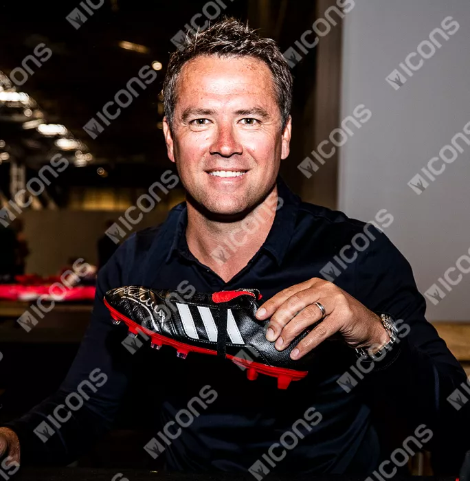 Icons Michael Owen Signed Black And Red Adidas Gloro Boot
