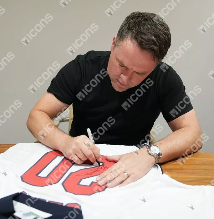 Icons Michael Owen Signed England 1998 Home Shirt In Classic Frame