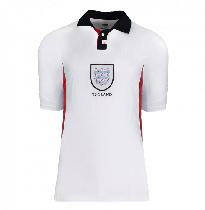 Icons Michael Owen Signed England 1998 Home Shirt In Hero Frame: Option 1
