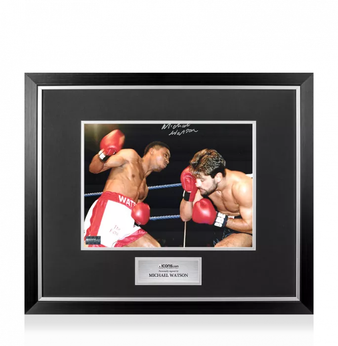 Icons Michael Watson Signed Photo In Premium Photo Frame