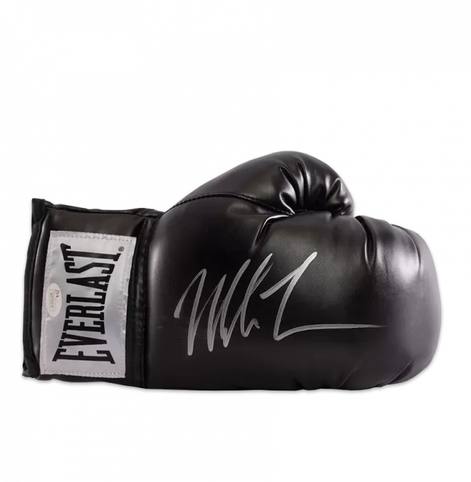 icons Mike Tyson Signed Black Everlast Boxing Glove