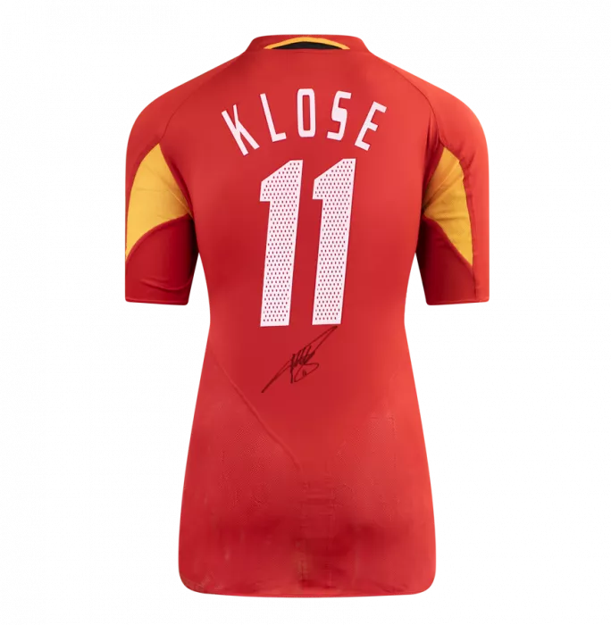Icons Miroslav Klose Back Signed Germany 2004-06 Third Shirt In Classic Frame