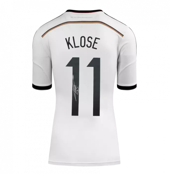 Icons Miroslav Klose Back Signed Germany 2014 Home Shirt In Hero Frame: Option 1