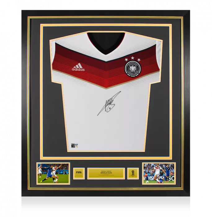 icons Miroslav Klose Official 2014 FIFA World Cup™ Front Signed and Framed Germany 2014 Home Shirt