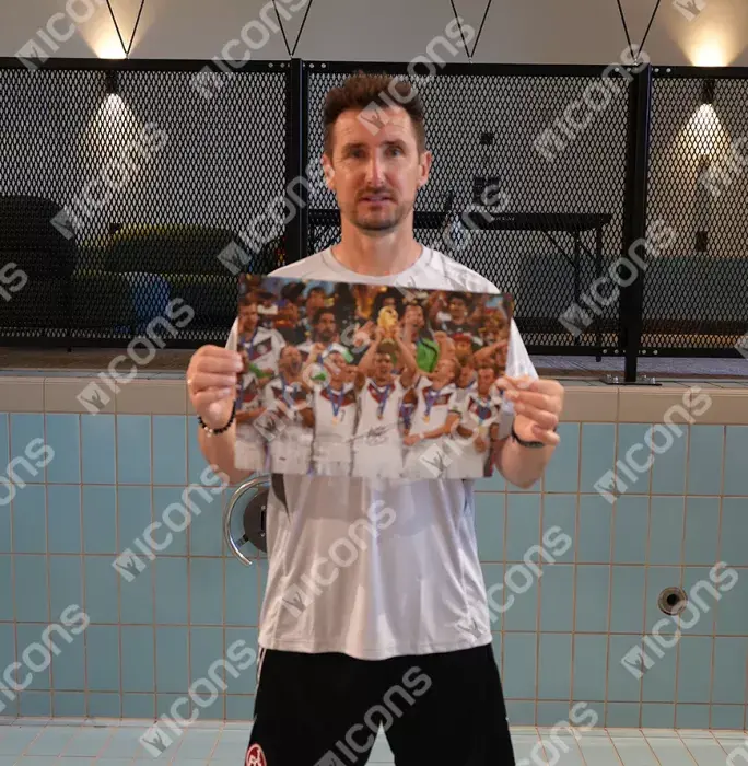 Icons Miroslav Klose Official 2014 FIFA World Cup™ Signed Germany Photo: 2014 Winner