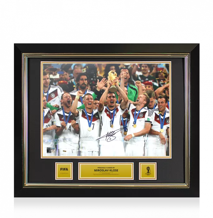 icons Miroslav Klose Official 2014 FIFA World Cup™ Signed Germany Photo: 2014 Winner