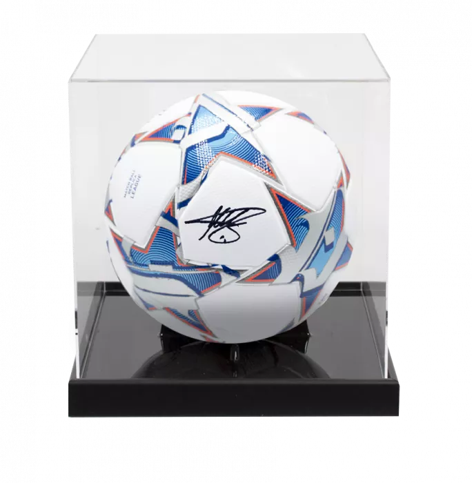 icons Miroslav Klose Signed UEFA Champions League Football In Acrylic Case