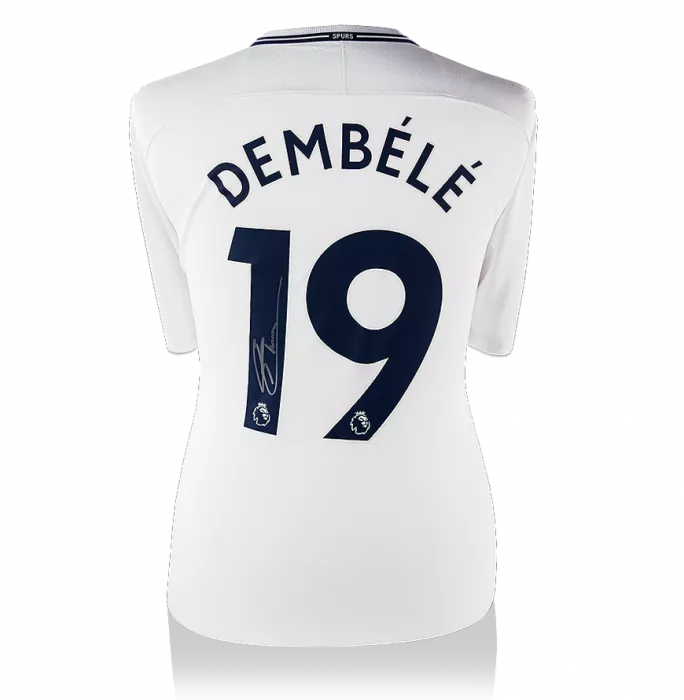 Icons Mousa Dembele Back Signed Tottenham Hotspur 2017-18 Home Shirt