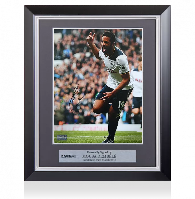 icons Mousa Dembele Signed and Framed Tottenham Hotspur Photo: Goal vs Bournemouth