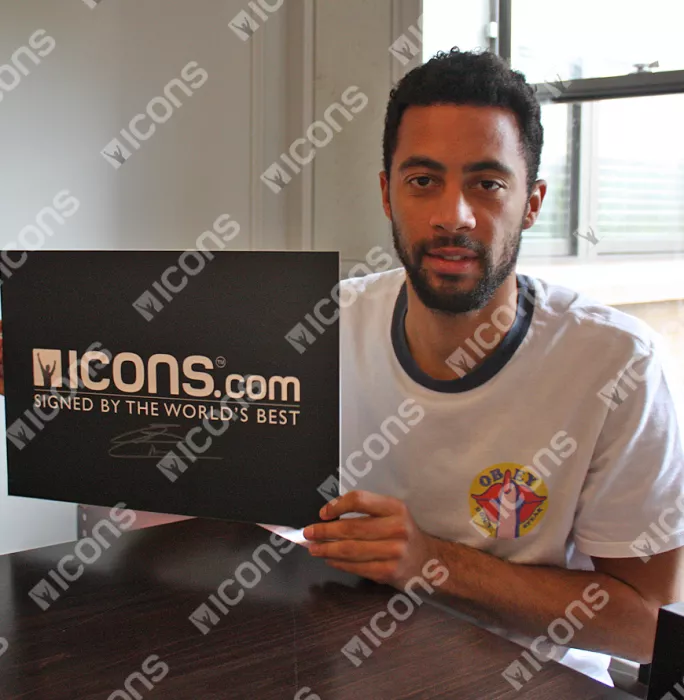 Icons Mousa Dembele Signed Tottenham Hotspur Photo In Black Wooden Frame: Midfield Master