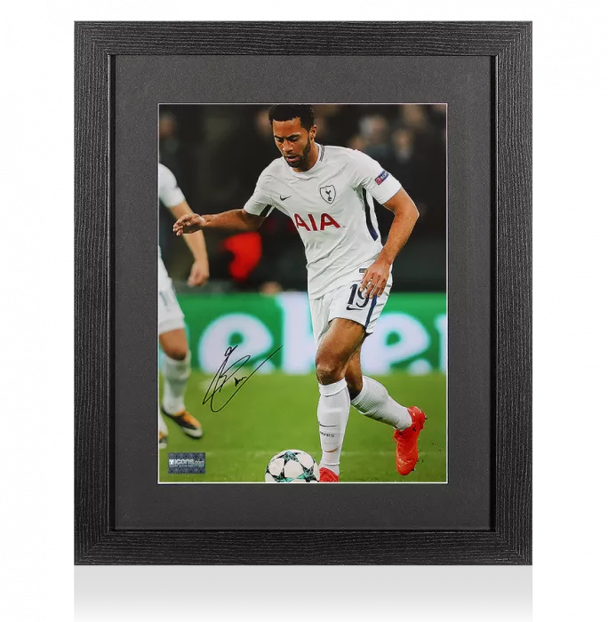 Icons Mousa Dembele Signed Tottenham Hotspur Photo In Black Wooden Frame: Midfield Master